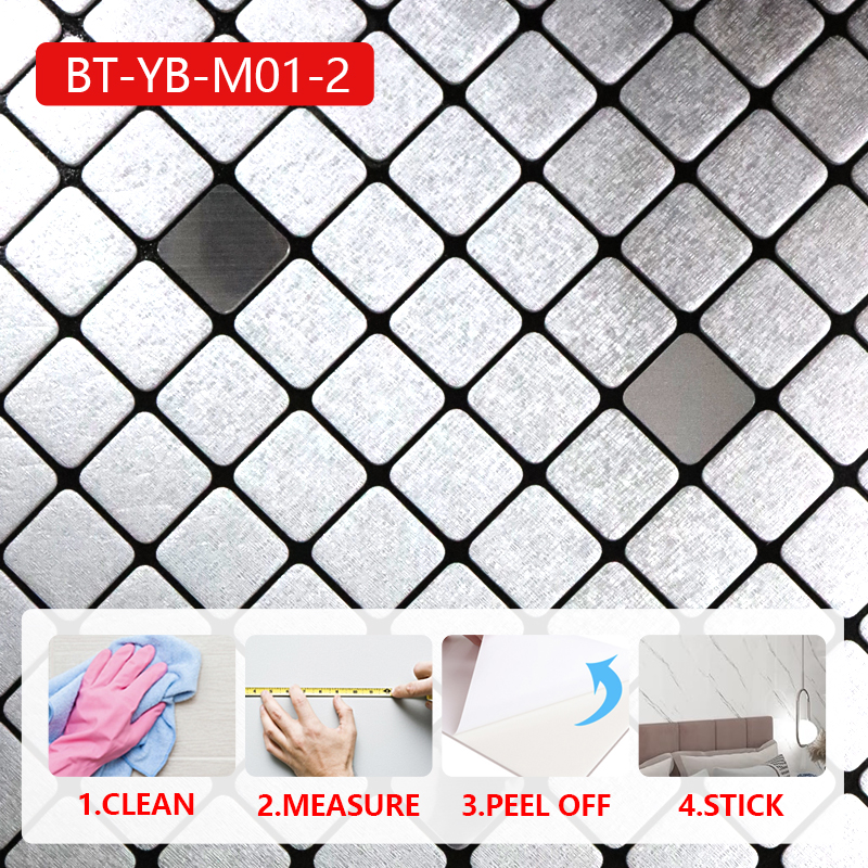 cost-effective High Quality Waterproof 3d wall sticker modern design self adhesive mosaic wall stick