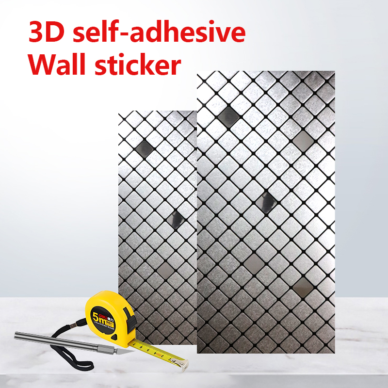 new design Waterproof Mosaic wall stickers Self-adhesive Oil-proof 3d home decorative stickers for walls
