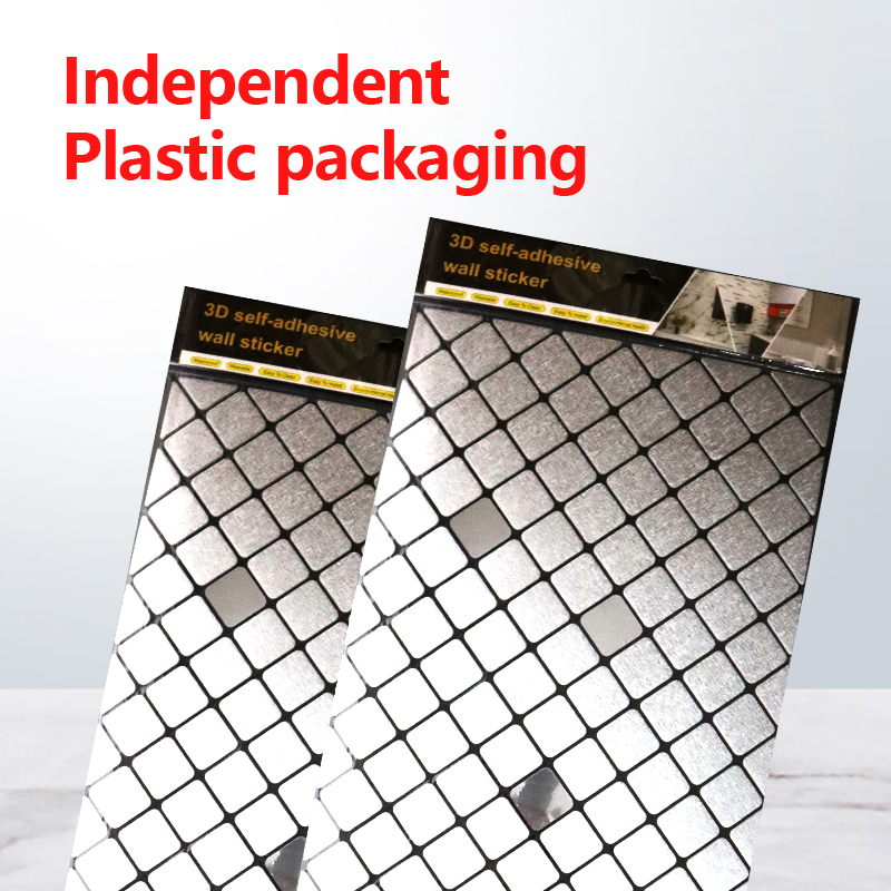 new design Waterproof Mosaic wall stickers Self-adhesive Oil-proof 3d home decorative stickers for walls