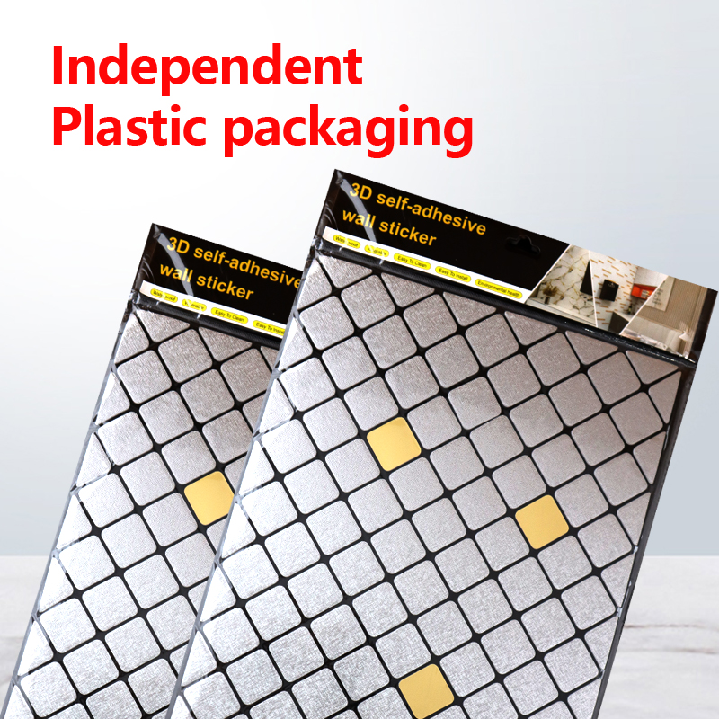 custom design 3d self-adhesive indoor wall stickers Removable Waterproof IXPE mosaic wall sticker