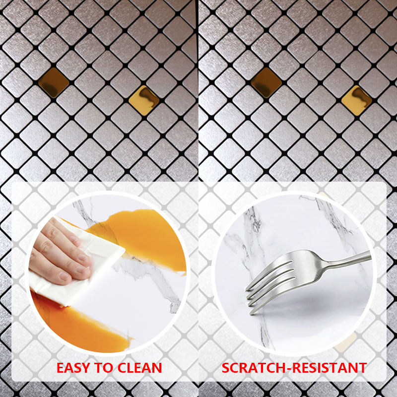 custom design 3d self-adhesive indoor wall stickers Removable Waterproof IXPE mosaic wall sticker