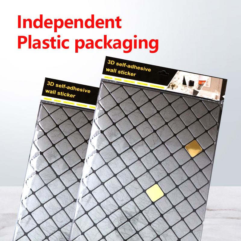 custom self-adhesive IXPE mosaic sticker Bathroom Kitchen waterproof 3d wall sticker for interior decoration