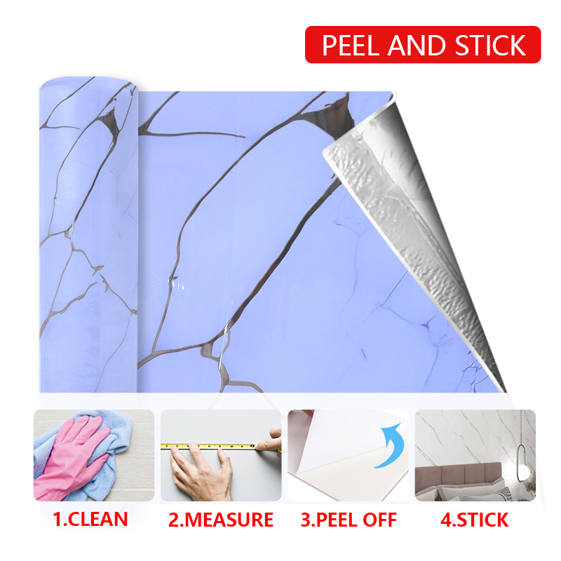 Mold Resistant Waterproof Ixpe Wallpapers Self-Adhesive Wall Sticker for Bathroom and Kitchen