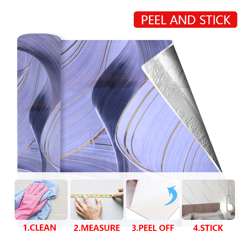custom design marble pattern sticker rolls personalized waterproof Self Adhesive wall stickers for living room