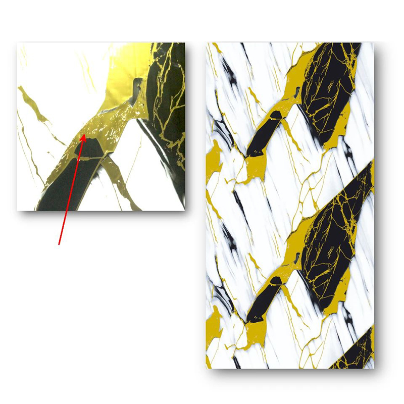 Easy DIY Installation Spanish Style Papel Tapiz Marble Wall Sticker with Metallic Accents