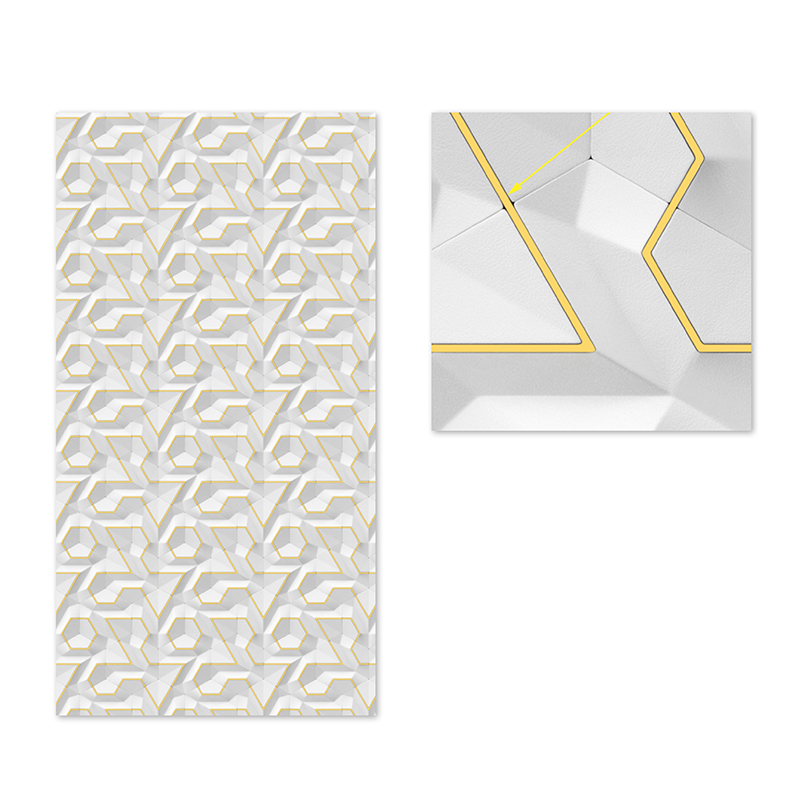 Mold Resistant Waterproof Ixpe Wallpapers Self-Adhesive Wall Sticker for Bathroom and Kitchen