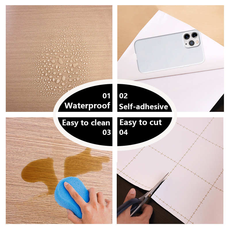 factory price Waterproof self adhesive Home Sticker solid color removable pvc sticker for Home Decor & Furniture