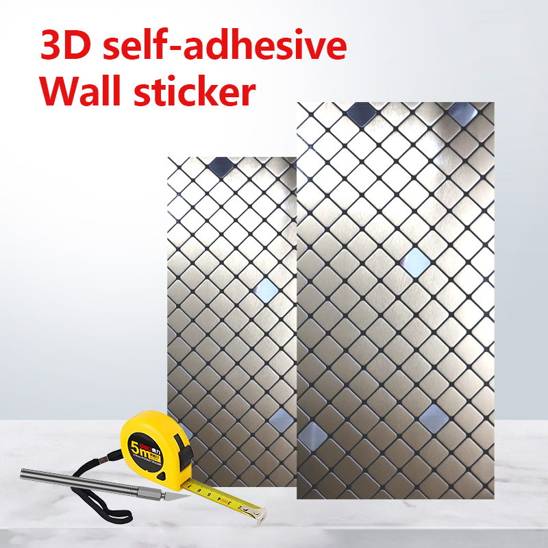 hot sale custom kitchen living room waterproof IXPE mosaic self adhesive 3d wall stickers home decoration