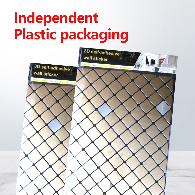 hot sale custom kitchen living room waterproof IXPE mosaic self adhesive 3d wall stickers home decoration