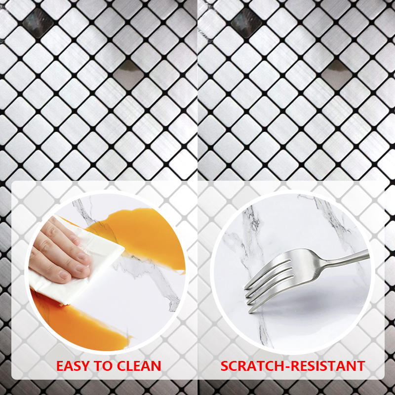 Sound Insulation IXPE mosaic wall sticker custom self adhesive home decor wall sticker 3d for living room kitchen