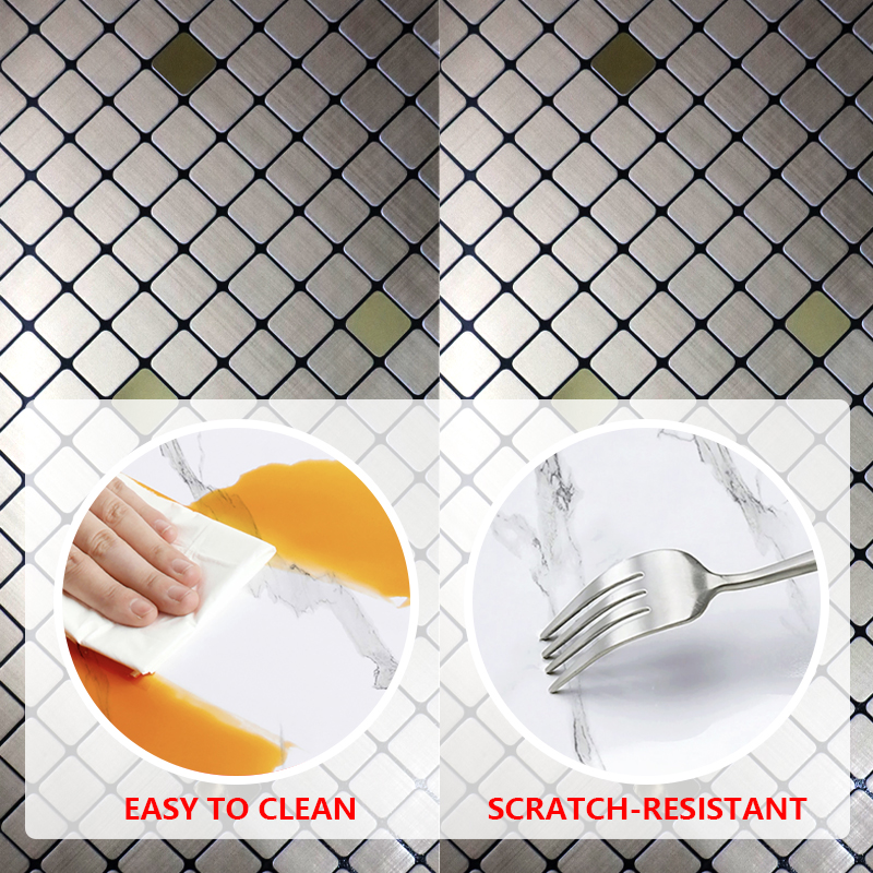 Indoor Decorative Self-Adhesive Removable Wall Sticker 3d mosaic ixpe wall sticker for Smooth Surface