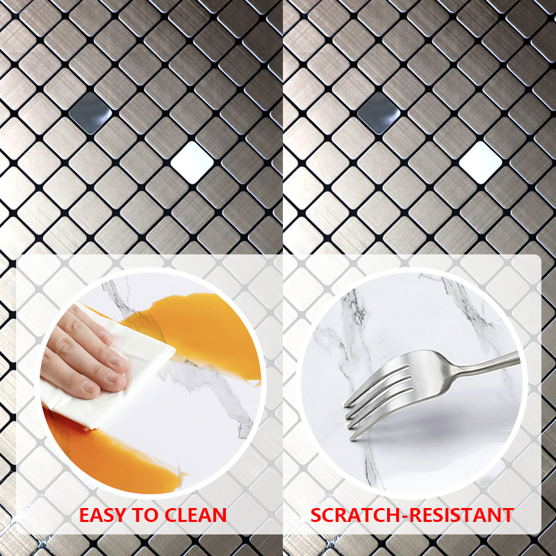 modern design ixpe self-adhesive wall covering Waterproof mosaic wall sticker for kitchen bathroom