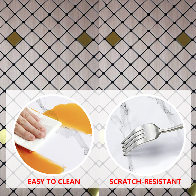 custom self-adhesive IXPE mosaic sticker Bathroom Kitchen waterproof 3d wall sticker for interior decoration