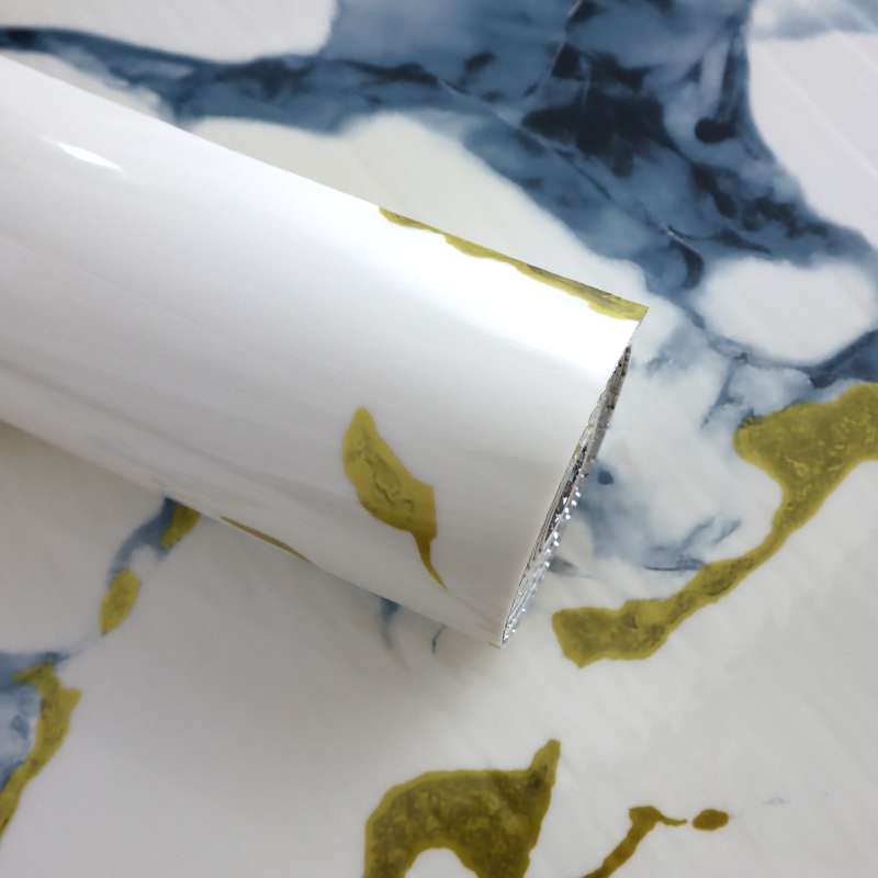 new living room UV marble grain wall sticker Easy Cleaning Beautiful Interior decoration ixpe wall panel sticker wholesale