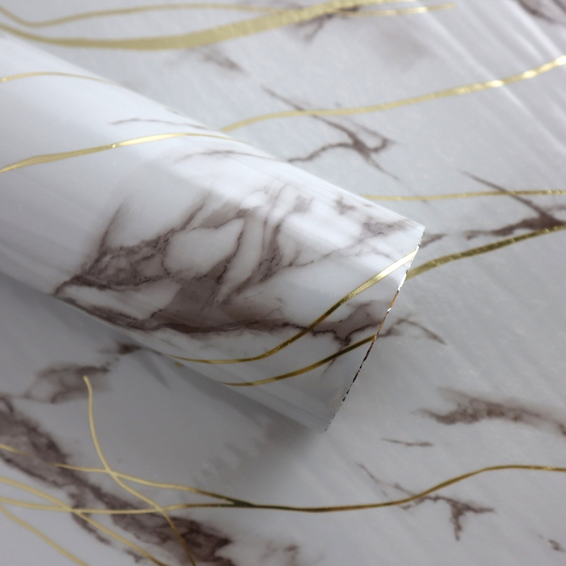 custom design marble pattern sticker rolls personalized waterproof Self Adhesive wall stickers for living room