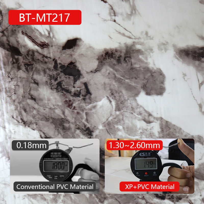 Eco Friendly marble design decorative wall stickers easy cleaning Sound Absorbing IXPE house wall pa