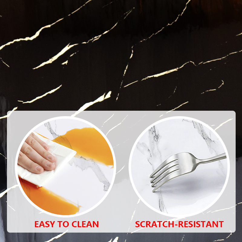 new living room UV marble grain wall sticker Easy Cleaning Beautiful Interior decoration ixpe wall panel sticker wholesale