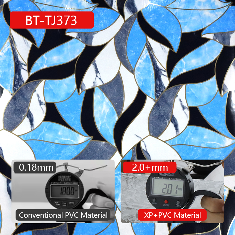 Eco Friendly marble design decorative wall stickers easy cleaning Sound Absorbing IXPE house wall pa