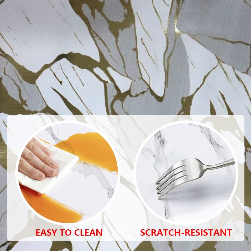 Removable Reusable Design Premium Marble Wall Sticker Peel and Stick Wallpapers for Easy Home Decoration