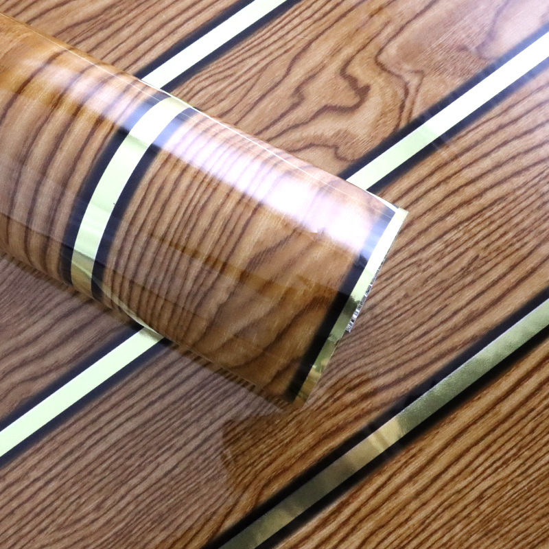 Easy DIY Installation Spanish Style Papel Tapiz Marble Wall Sticker with Metallic Accents