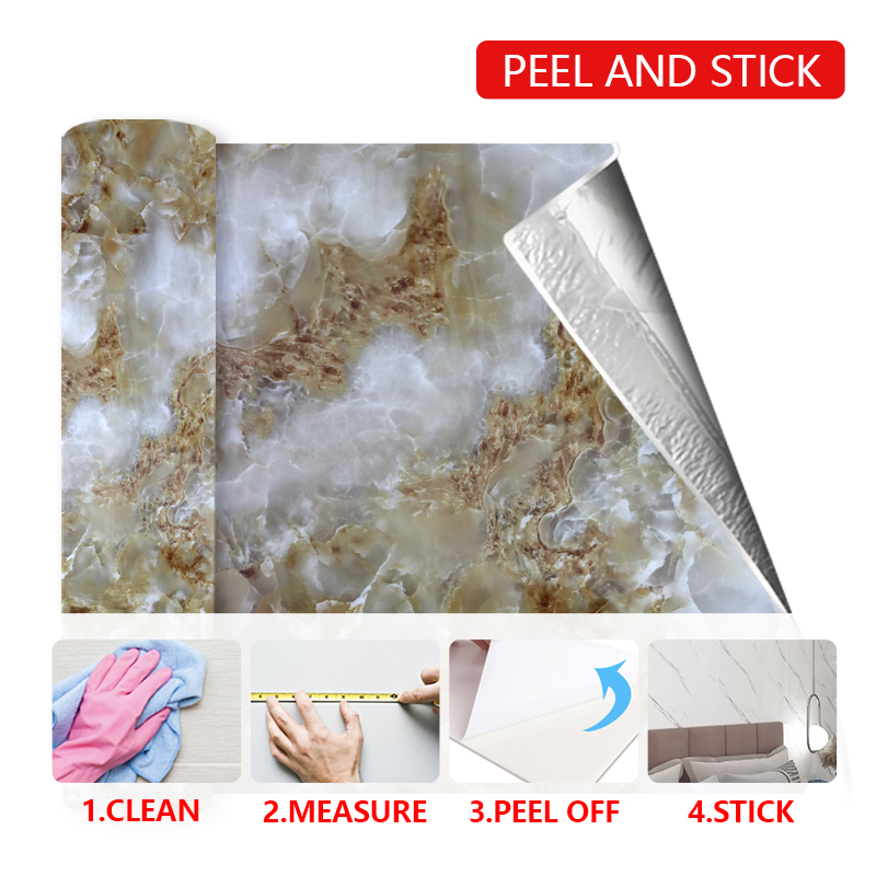 Ixpe Self Adhesive Marble Sheet Sticker Waterproof Home Decor for Modern Interiors