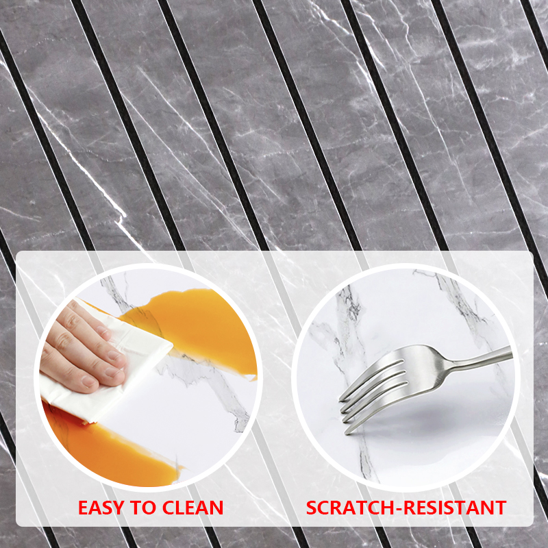 new design indoor decoration self adhesive wall sticker wood veneer fluted wall sticker for home office