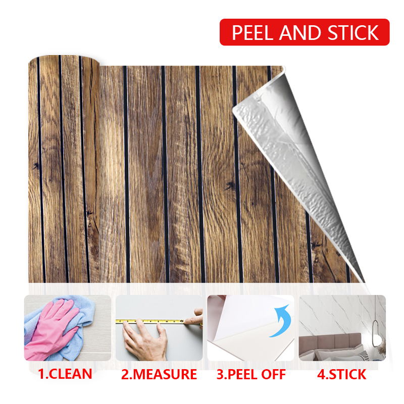 hot selling self-adhesive grille wall sticker anti scratch decorative pvc IXPE wood texure wall sticker