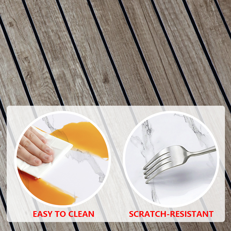 High Gloss marble grain Self-Adhesive Waterproof ixpe 3d fluted wall sticker for Living Room and Bathroom