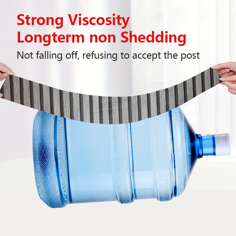 custom color Fluted Wall Stickers wood pattern ixpe self adhesive wall stickers for Living Room and bedroom