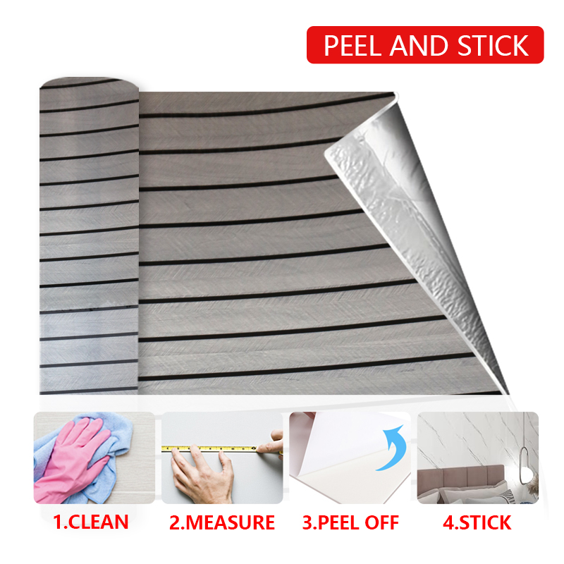 OEM Home Decor 3d grille self adhesive wall sticker Removable wood grain IXPE fluted wall panel sticker