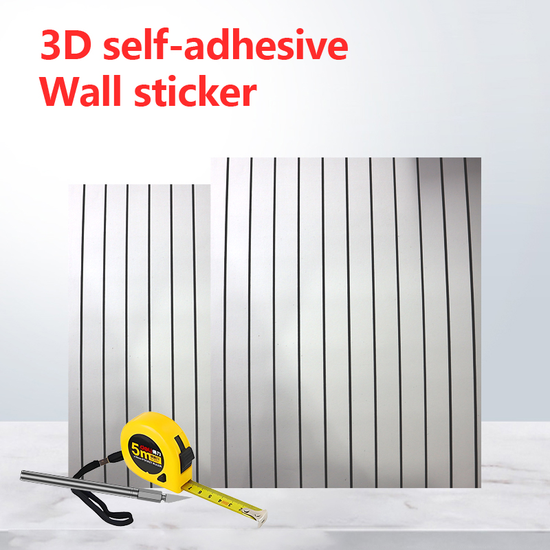 modern home Self Adhesive IXPE Fluted Wall Sticker Durable fashion wood pattern grille wall stickers