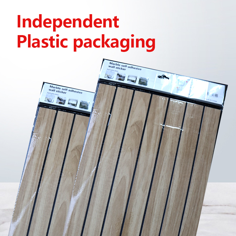 modern design living room tv background fluted wall sticker 3d wood grain IXPE pvc self-adhesive wall sticker