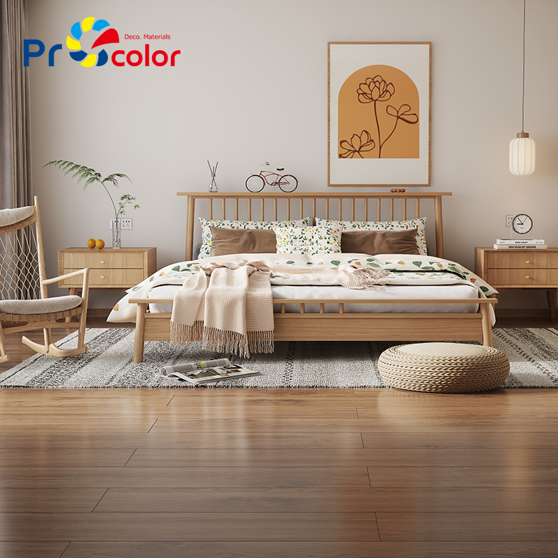 factory price modern design waterproof self adhesive PVC vinyl flooring oem lvt flooring for living room