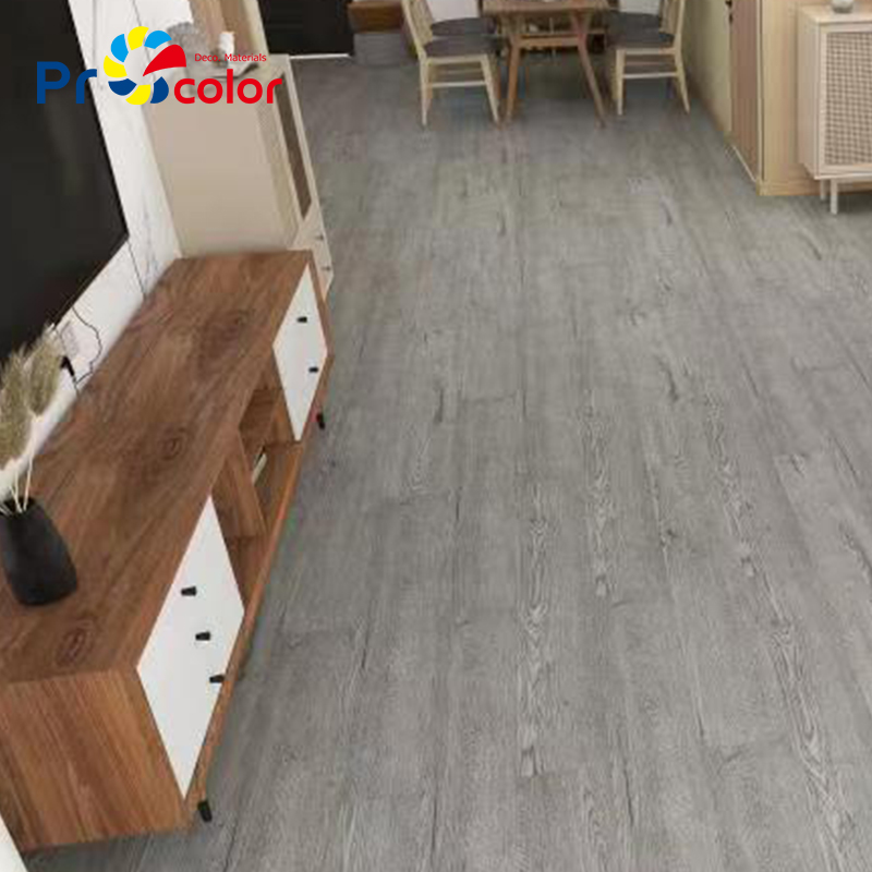 Modern style wood pattern waterproof self adhesive pvc lvt vinyl flooring tiles for house Indoor Decoration