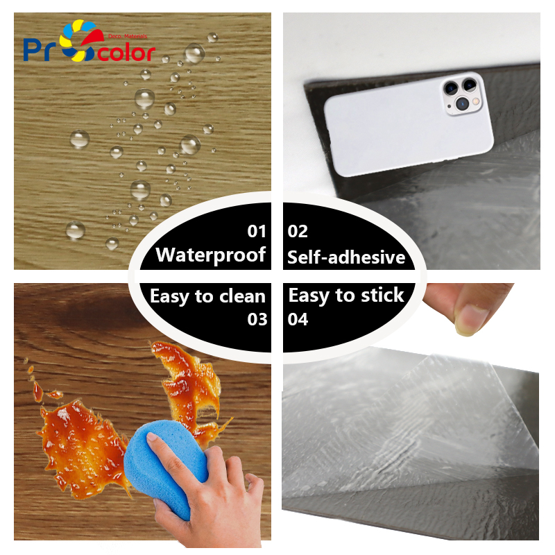 Factory Price easy installing Anti-Slip waterproof Wood Grain self adhesive PVC vinyl lvt floor tile for home apartment